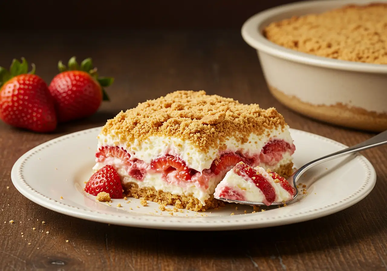 Strawberry Cheesecake Dump Cake Recipe